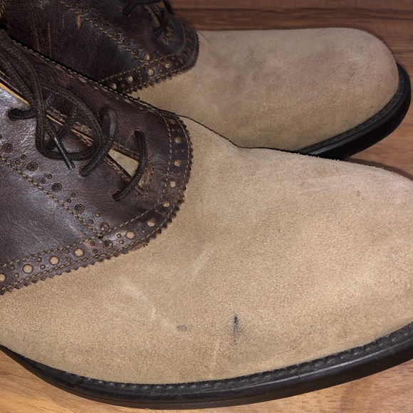 MENS STAFFORD BROWN/TAN LEATHER DRESS LOAFER main image 5